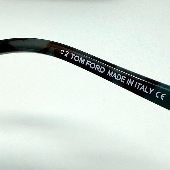 Tom Ford TF5770  Teal Havana 056 Pl Eyeglasses Frame 54-17-140 NEW AUTHENTIC 🎁🎁 - Picture 9 of 12